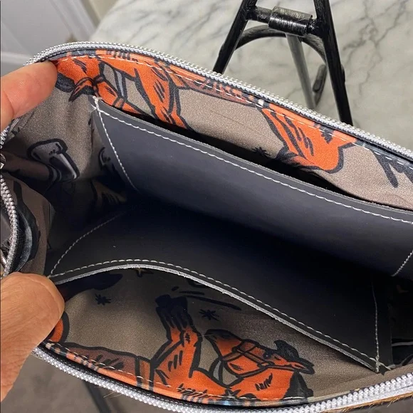 NWOT Dancing Cactus Designs Leather Hair Hide Bag - Picture 15 of 16